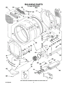 03 - Bulkhead Parts parts for Maytag Dryer MEDZ600WR0 from AppliancePartsPros.com