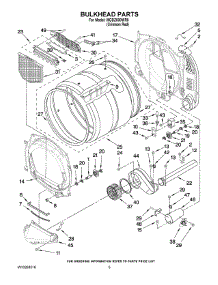 03 - Bulkhead Parts parts for Maytag Dryer MGDZ600WR0 from AppliancePartsPros.com