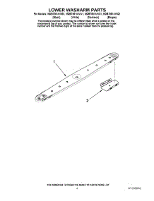 04 - Lower Washarm Parts parts for Maytag Dishwasher MDB7851AWB1 from AppliancePartsPros.com