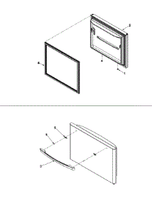 05 - Freezer Door parts for Amana Refrigerator ABD2533DES from AppliancePartsPros.com