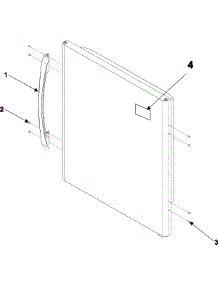 09 - Refrigerator Door Handle & Trim parts for Amana Refrigerator ABD2533DEW from AppliancePartsPros.com