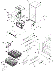 06 - Interior Cabinet & Freezer Shelving parts for Amana Refrigerator ABD2533DEW / ABD2533DEX2 from AppliancePartsPros.com