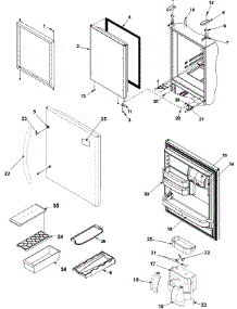 08 - Refrigerator Door parts for Amana Refrigerator ABL2037FES / ABL2037FES0 from AppliancePartsPros.com