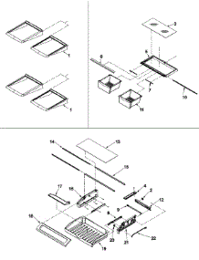 09 - Refrigerator Shelving parts for Amana Refrigerator ABL2037FES / ABL2037FES0 from AppliancePartsPros.com