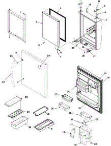 08 - Refrigerator Door parts for Amana Refrigerator ABL2533FES / ABL2533FES0 from AppliancePartsPros.com
