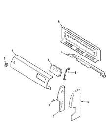 02 - Control Panel parts for Admiral Range ABR142MBGH from AppliancePartsPros.com