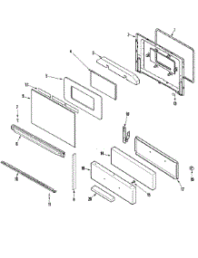 03 - Door / Drawer parts for Admiral Range ABR142MBGH from AppliancePartsPros.com