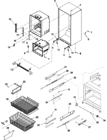 06 - Interior Cabinet & Freezer Shelving parts for Amana Refrigerator ABR2037FES / ABR2037FES0 from AppliancePartsPros.com