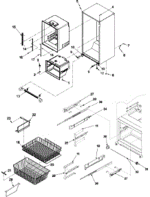 06 - Interior Cabinet & Freezer Shelving parts for Amana Refrigerator ABR2533FES / ABR2533FES0 from AppliancePartsPros.com