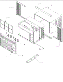 03 - Outer Case Assy parts for Amana Air Conditioner AC06087M1D / P1225017R from AppliancePartsPros.com