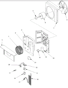 02 - Fan And Control Assy parts for Amana Air Conditioner AC08090A1D / P1225035R from AppliancePartsPros.com