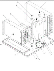02 - Evaporator, Condenser And Compressor parts for Amana Air Conditioner AC22082C2D / P1225009R from AppliancePartsPros.com