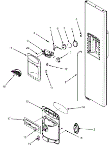 07 - Fountain parts for Admiral Refrigerator GC2223GEKB from AppliancePartsPros.com
