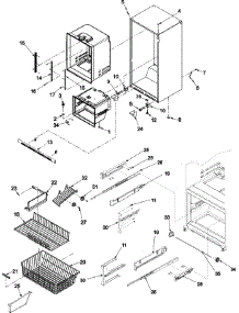 06 - Interior Cabinet & Freezer Shelving parts for Amana Refrigerator AB2526PEKW from AppliancePartsPros.com