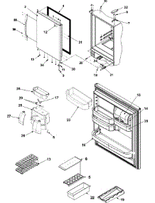 08 - Refrigerator Door parts for Amana Refrigerator AB2526PEKW from AppliancePartsPros.com