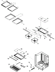 09 - Refrigerator Shelving parts for Amana Refrigerator AB2526PEKW from AppliancePartsPros.com