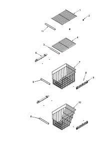 10 - Fz Shelf parts for Amana Refrigerator ACD2232HRB from AppliancePartsPros.com
