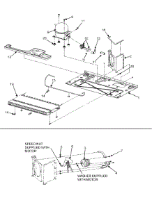 02 - Compressor & Cond Motor parts for Admiral Refrigerator GC2223GEKW from AppliancePartsPros.com