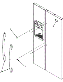 11 - Handles parts for Admiral Refrigerator GC2223GEKW from AppliancePartsPros.com