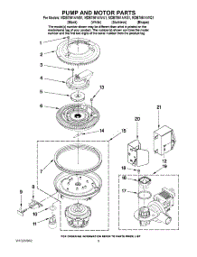 08 - Pump And Motor Parts parts for Maytag Dishwasher MDB7851AWW1 from AppliancePartsPros.com