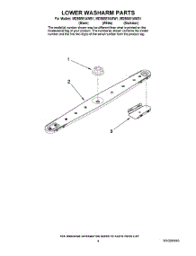 04 - Lower Washarm Parts parts for Maytag Dishwasher MDB8851AWB1 from AppliancePartsPros.com