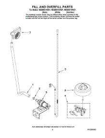 06 - Fill And Overfill Parts parts for Maytag Dishwasher MDB8851AWB1 from AppliancePartsPros.com