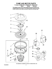 08 - Pump And Motor Parts parts for Maytag Dishwasher MDB8851AWB1 from AppliancePartsPros.com