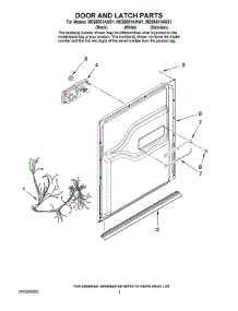 03 - Door And Latch Parts parts for Maytag Dishwasher MDB8851AWS1 from AppliancePartsPros.com