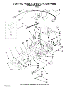 02 - Control Panel And Separator Parts parts for Maytag Dryer MLG24PDAGW0 from AppliancePartsPros.com