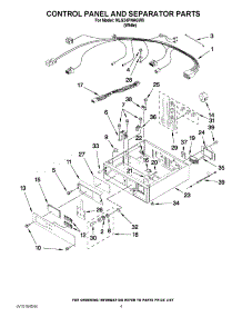 02 - Control Panel And Separator Parts parts for Maytag Dryer MLG24PNAGW0 from AppliancePartsPros.com