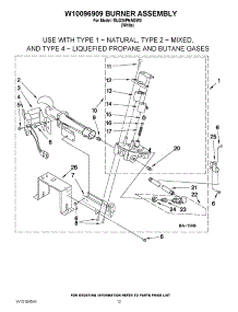 06 - W10096909 Burner Assembly parts for Maytag Dryer MLG24PNAGW0 from AppliancePartsPros.com