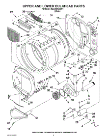 04 - Upper And Lower Bulkhead Parts parts for Maytag Dryer MLG24PDAXW1 from AppliancePartsPros.com