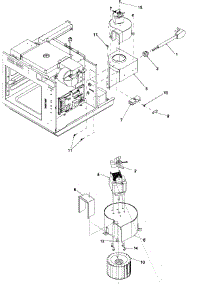 04 - Blower parts for Amana Microwave ACE208 / P1324410M from AppliancePartsPros.com