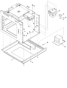 09 - Base parts for Amana Microwave ACE208D / P1324411M from AppliancePartsPros.com