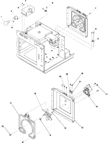 11 - Heater Box parts for Amana Microwave ACE208D2 / P1331302M from AppliancePartsPros.com