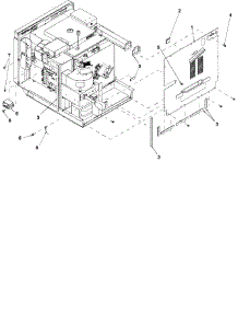 05 - Rear Panel parts for Amana Microwave ACE230 / P1324412M from AppliancePartsPros.com
