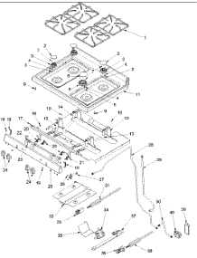 03 - Maintop And Gas Supply parts for Amana Range ACF3315AK / PACF3315AK0 from AppliancePartsPros.com
