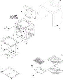03 - Cavity parts for Amana Range ACF3315AT / PACF3315AT2 from AppliancePartsPros.com