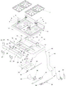 04 - Maintop And Gas Supply parts for Amana Range ACF3315AT / PACF3315AT2 from AppliancePartsPros.com