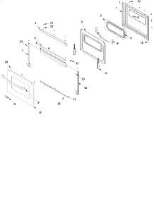 05 - Oven Door parts for Amana Range ACF3315AT / PACF3315AT2 from AppliancePartsPros.com