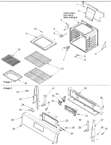 02 - Cavity And Backguard parts for Amana Range ACF3375AC / PACF3375AC4 from AppliancePartsPros.com