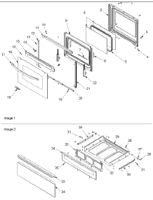 04 - Oven Door And Storage Drawer parts for Amana Range ACF3375AS / PACF3375AS0 from AppliancePartsPros.com