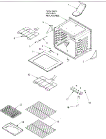 02 - Cavity parts for Amana Range ACF4225AC / PACF4225AC0 from AppliancePartsPros.com