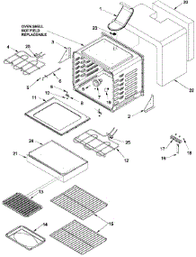 02 - Cavity parts for Amana Range ACF422GAB / PACF422GAB1 from AppliancePartsPros.com