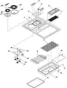 11 - Main Top parts for Amana Cartridge ACH100E / P1133381NE from AppliancePartsPros.com