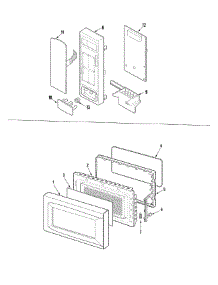 02 - Control / Door parts for Amana Microwave ACM0860AS from AppliancePartsPros.com