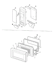 02 - Control / Door parts for Amana Microwave ACM1120AW from AppliancePartsPros.com
