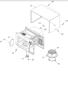 06 - Oven Cavity parts for Amana Microwave ACM1580AC / PACM1580ACO from AppliancePartsPros.com