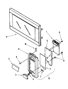 02 - Control Panel / Door Assembly (Aco1180ab) parts for Amana Microwave ACO1180AB from AppliancePartsPros.com