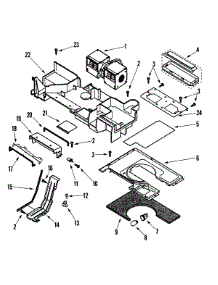 04 - Exhaust Hood parts for Amana Microwave ACO1180AB from AppliancePartsPros.com